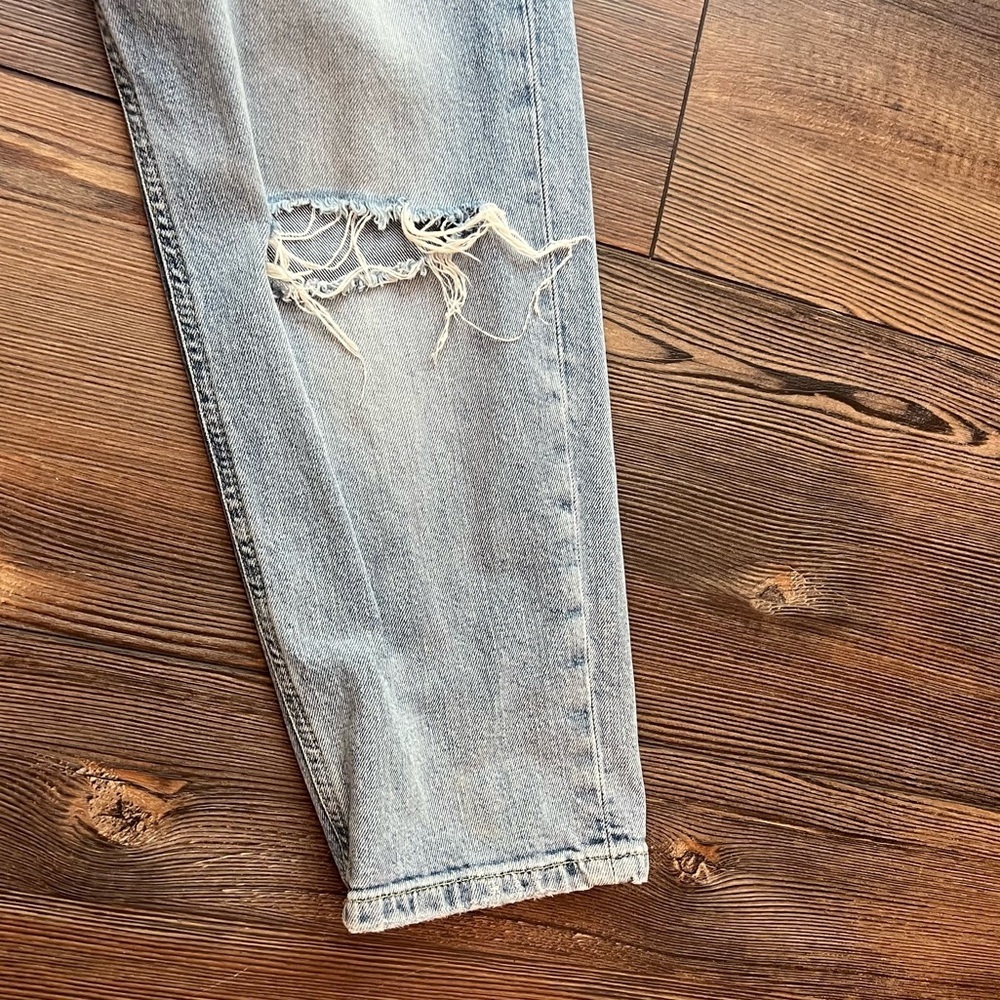 Anthropologie PILCRO distressed high-rise slim jeans size 29 petite light wash - Picture 4 of 16